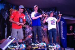 Red Bull Romaniacs 2012 podium with Graham Jarvis